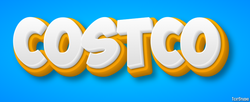 Costco Texteffekt