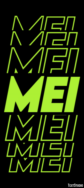 Mei Efecto de texto