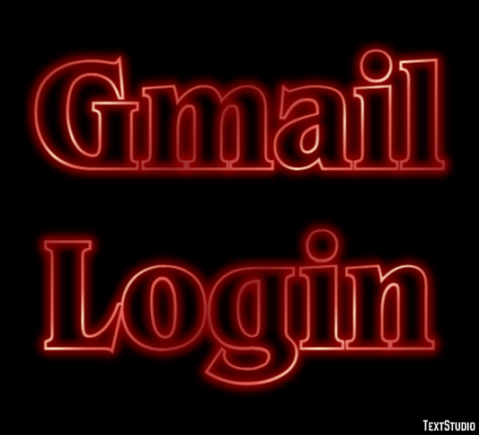 Gmail Login Texteffekt