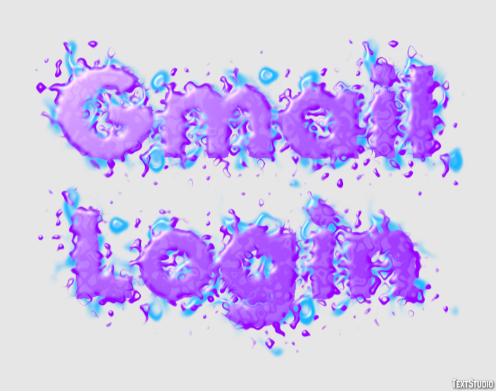 Gmail Login Texteffekt