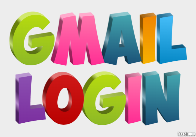 Gmail Login Texteffekt