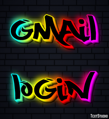 Gmail Login Texteffekt