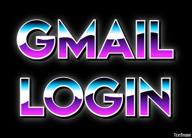 Gmail Login Texteffekt