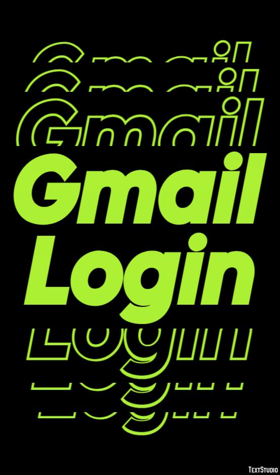 Gmail Login Texteffekt