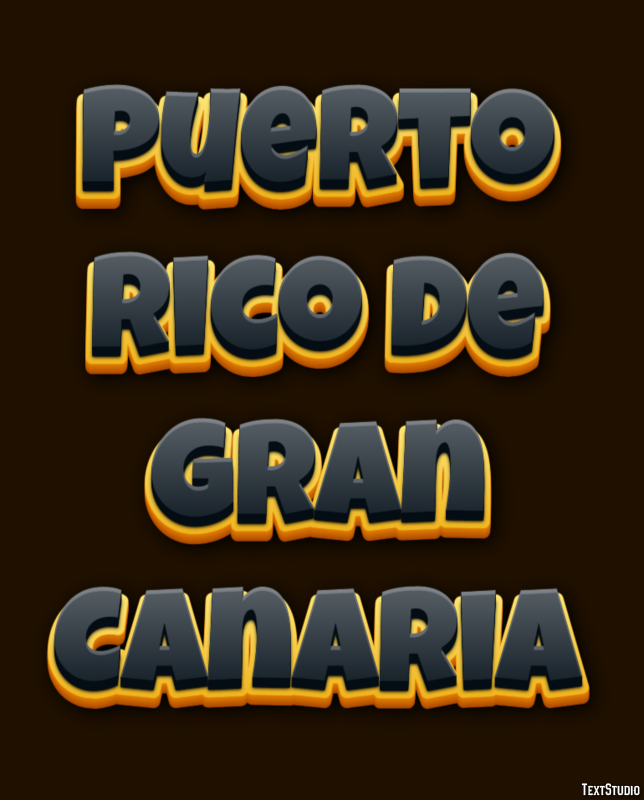 Puerto Rico de Gran Canaria Effetto testo