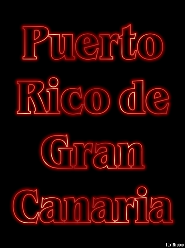 Puerto Rico de Gran Canaria Effetto testo