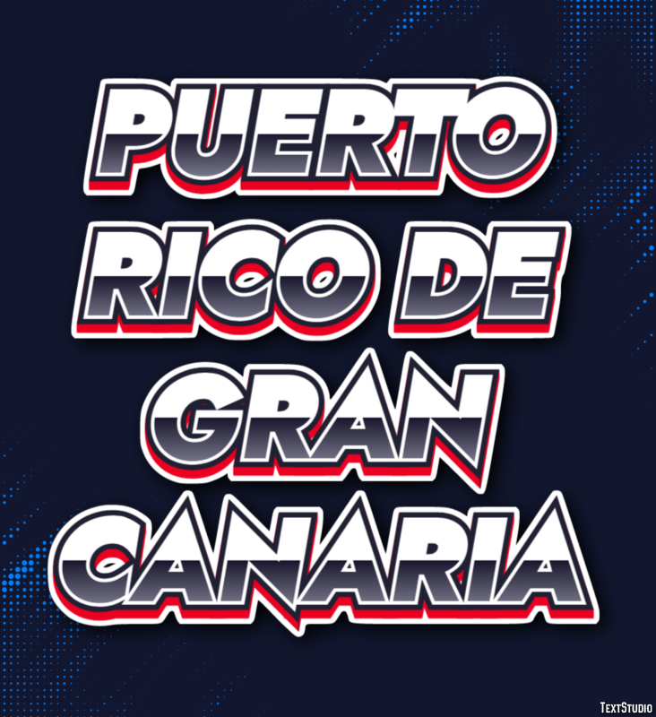 Puerto Rico de Gran Canaria Effetto testo