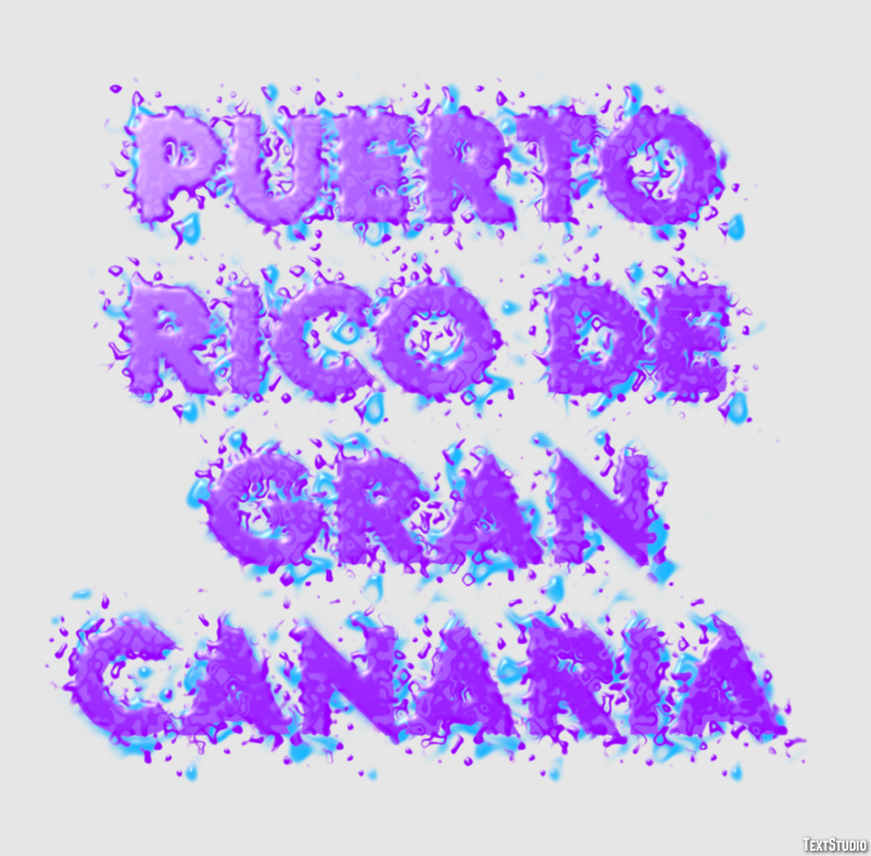 Puerto Rico de Gran Canaria Effetto testo