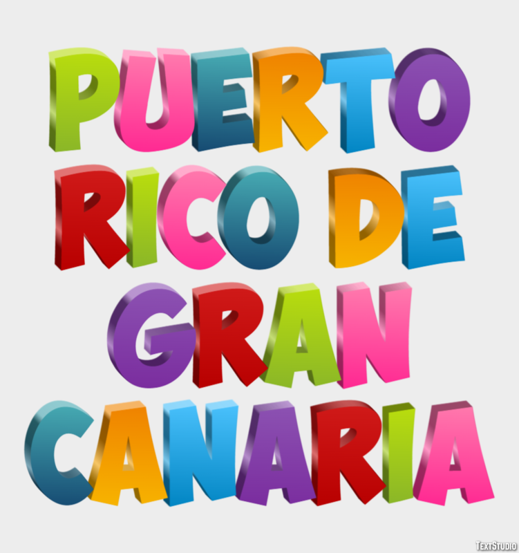 Puerto Rico de Gran Canaria Effetto testo