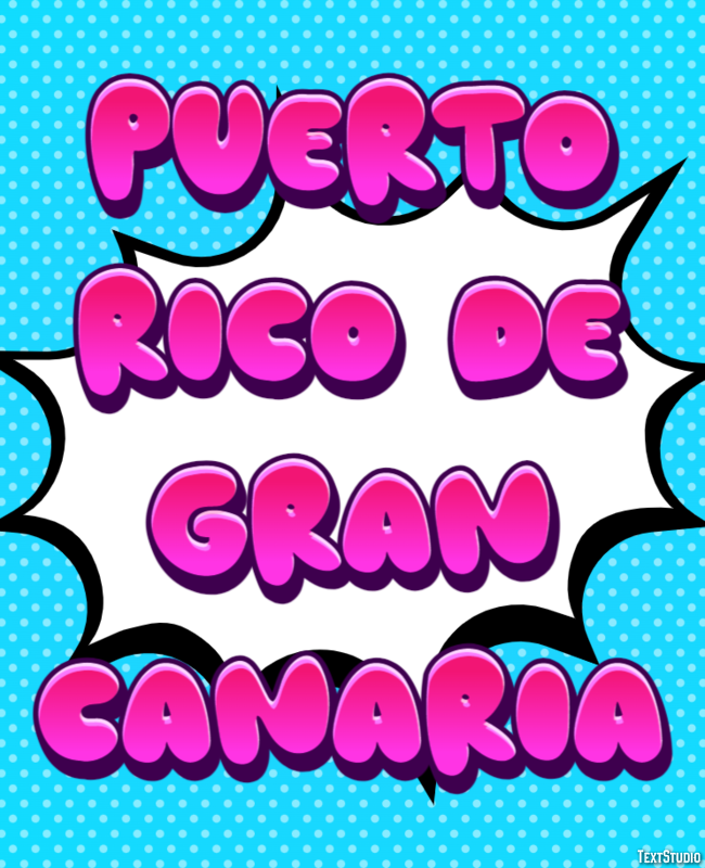 Puerto Rico de Gran Canaria Effetto testo