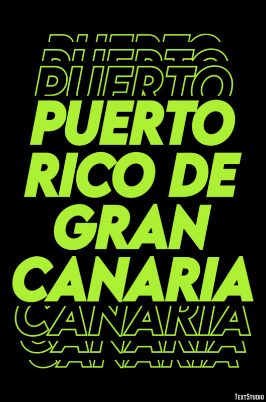 Puerto Rico de Gran Canaria Effetto testo