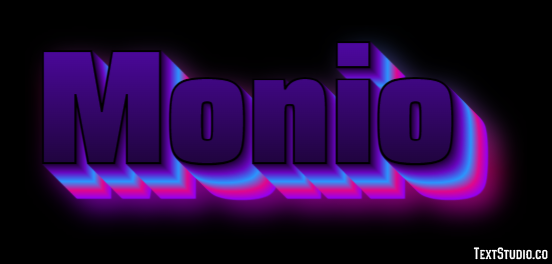 Monio Effetto testo