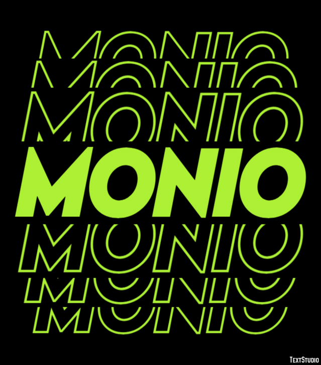 Monio Texteffekt