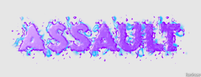 Assault Efecto de Texto