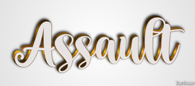 Assault Efecto de Texto