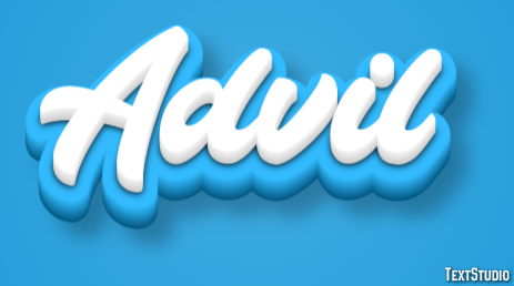 Advil Text Effect