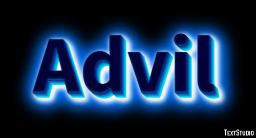 Advil Text Effect