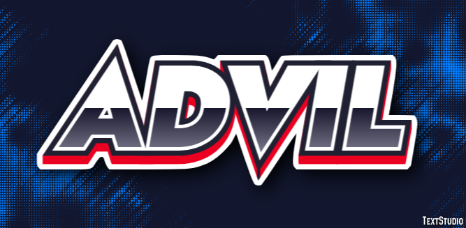 Advil Text Effect
