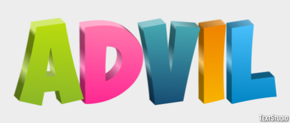 Advil Text Effect