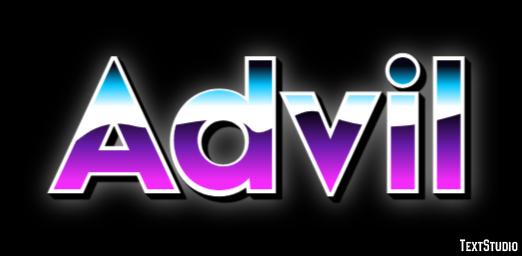 Advil Text Effect