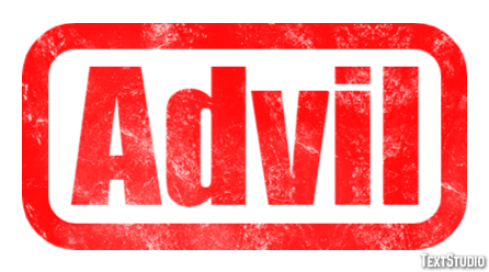 Advil Text Effect