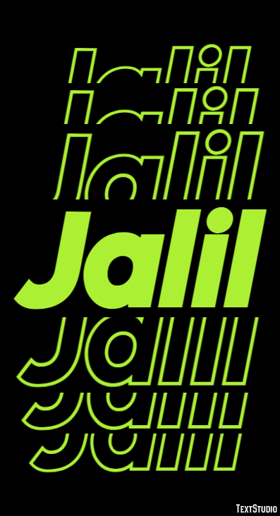 Jalil Text effect
