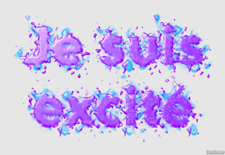 Je suis excité Effet de texte
