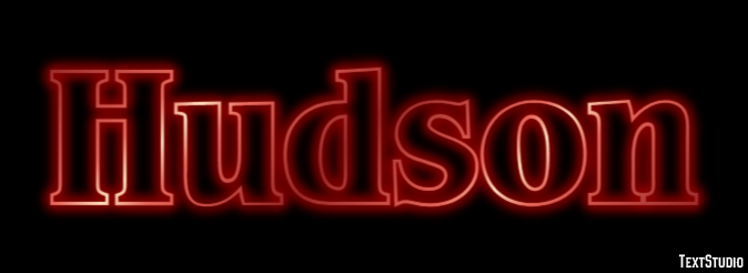 Hudson Efecto de Texto