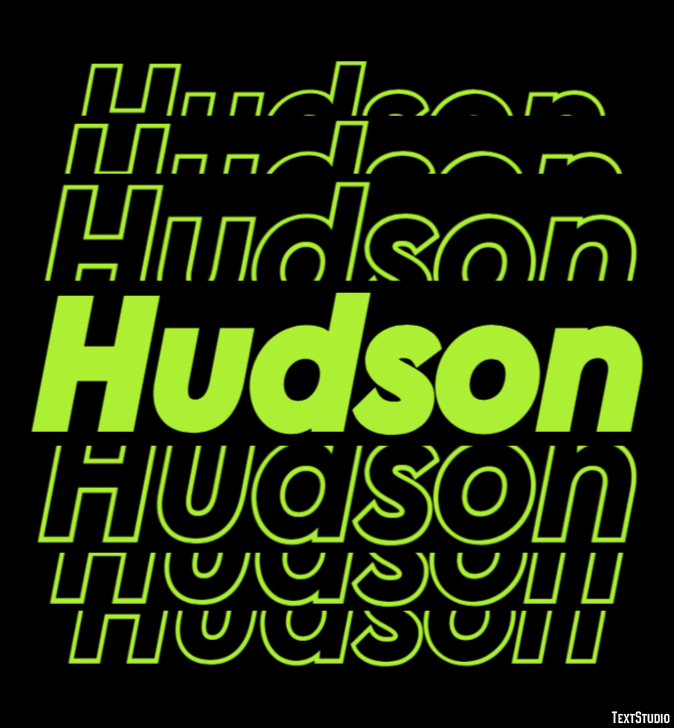 Hudson Texteffekt
