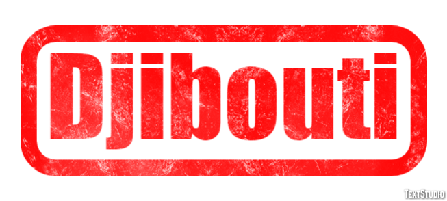 Djibouti Efekt tekstowy