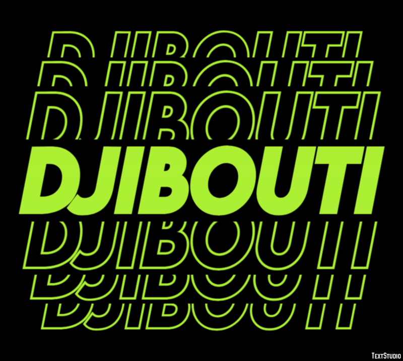 Djibouti Efekt tekstowy