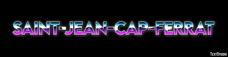 Saint-Jean-Cap-Ferrat テキスト効果