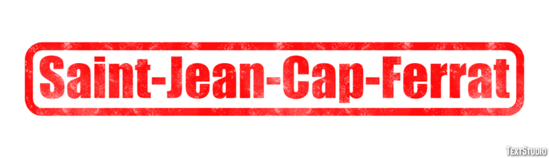 Saint-Jean-Cap-Ferrat テキスト効果
