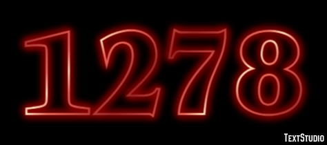 1278 Text effect
