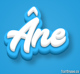 Âne Effetto testo