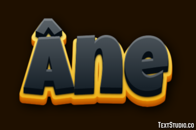 Âne Efeito de texto