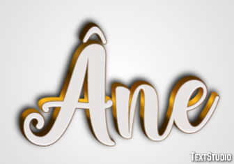 Âne Effetto testo