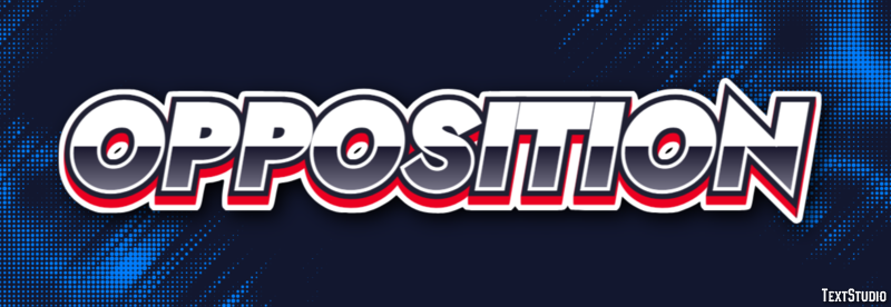 Opposition Text Effect