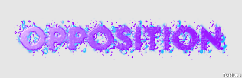 Opposition Text Effect