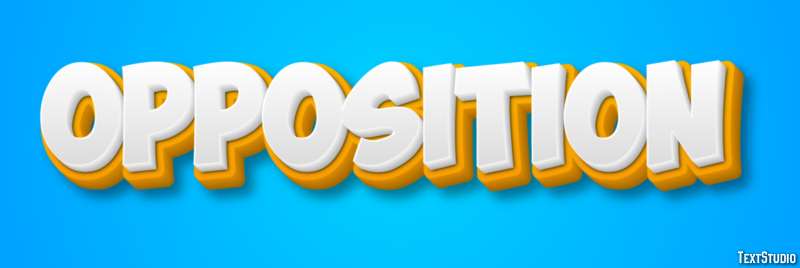 Opposition Text Effect