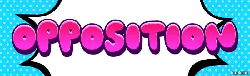 Opposition Text Effect