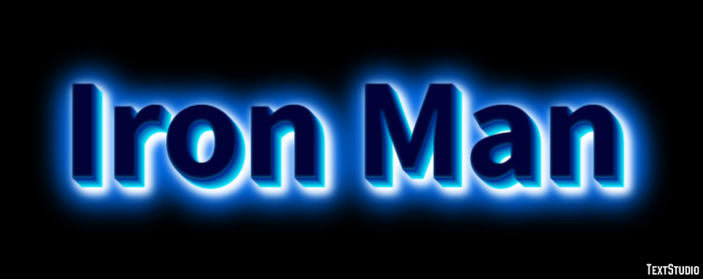 Iron Man Efecto de Texto