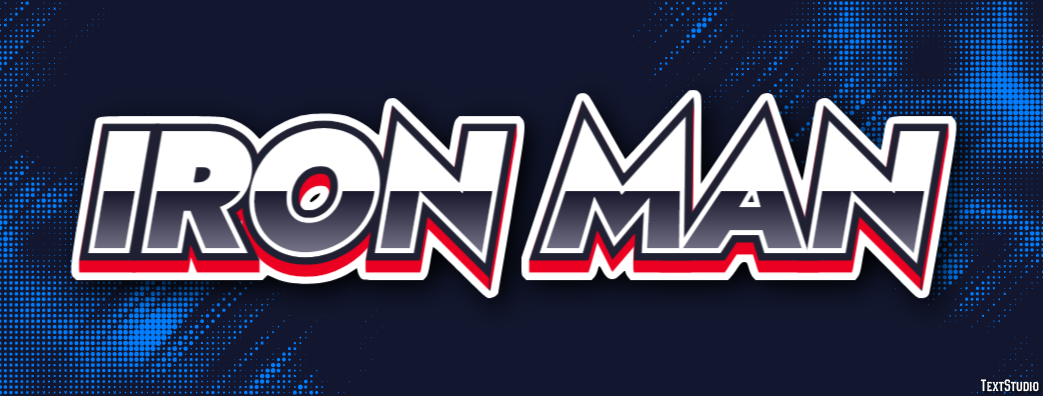 Iron Man Efecto de Texto