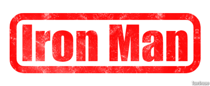 Iron Man Efecto de Texto