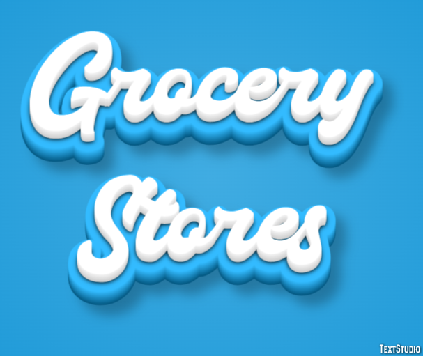 Grocery Stores Efeito de texto