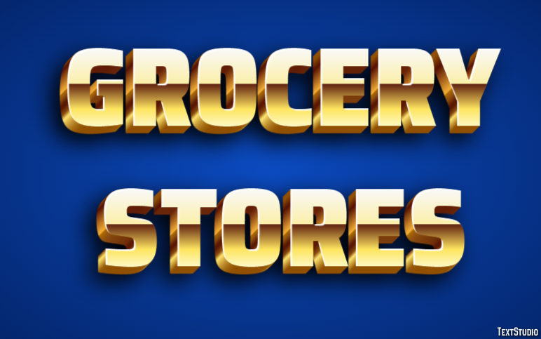 Grocery Stores Efeito de texto