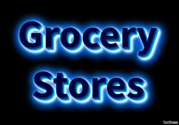 Grocery Stores Efeito de texto