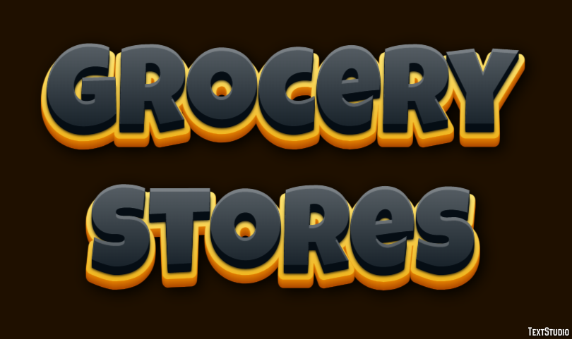 Grocery Stores Efeito de texto