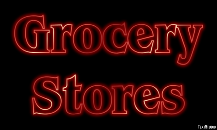 Grocery Stores Efeito de texto