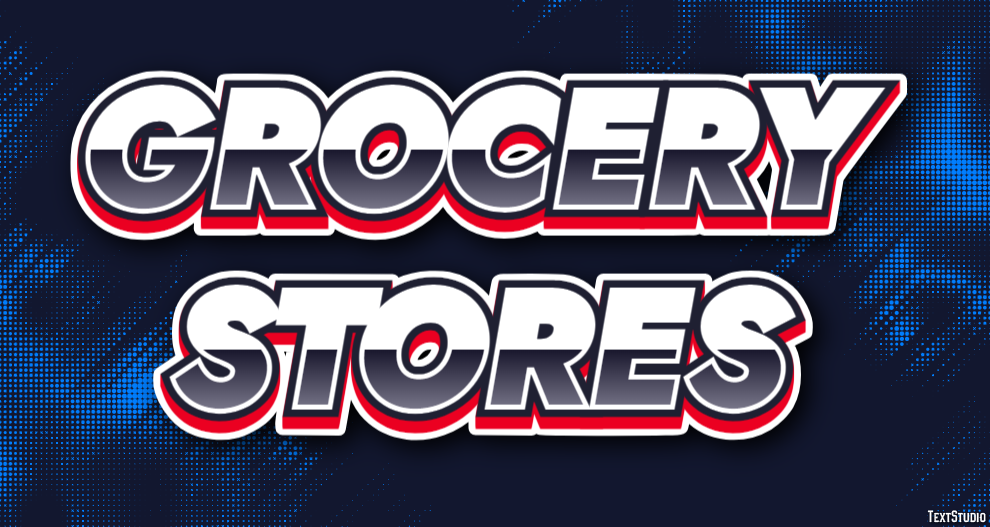 Grocery Stores Efeito de texto